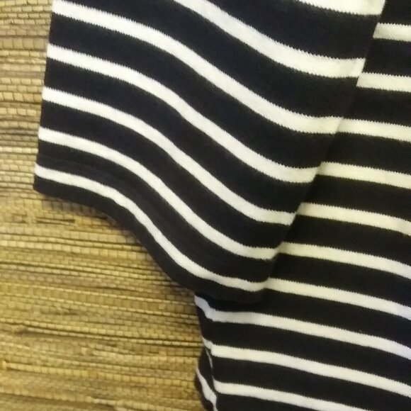 Lands' End Striped 3/4 Sleeve Top | Nautical Vibes XL (18-20) - Picture 4 of 5